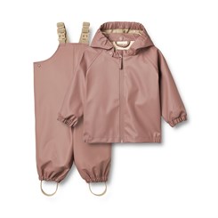 Wheat rainwear Charlie w/dungarees - Dusty lilac